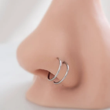 Silver Spiral Nose Ring - ILLUSIVE JEWELS