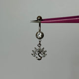 Silver Swan Belly Bar - ILLUSIVE JEWELS
