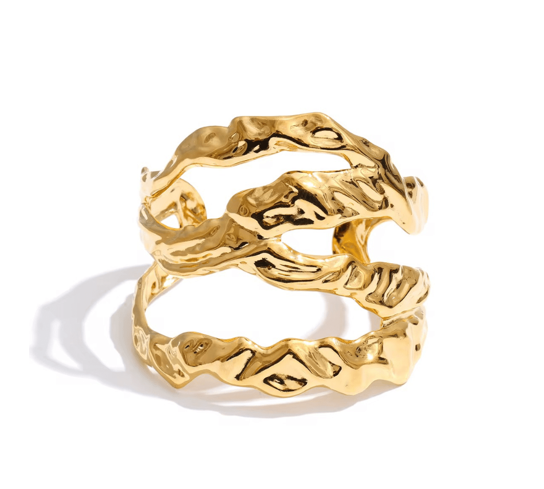 Sloane Gold Bangle - ILLUSIVE JEWELS
