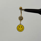Smiley Face Belly Bar - ILLUSIVE JEWELS