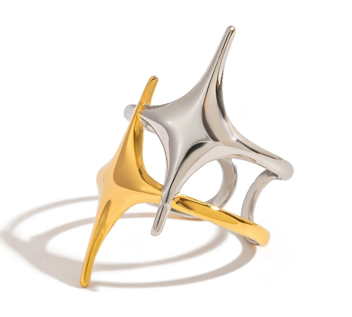 Starla Mixed Metal Ring - ILLUSIVE JEWELS