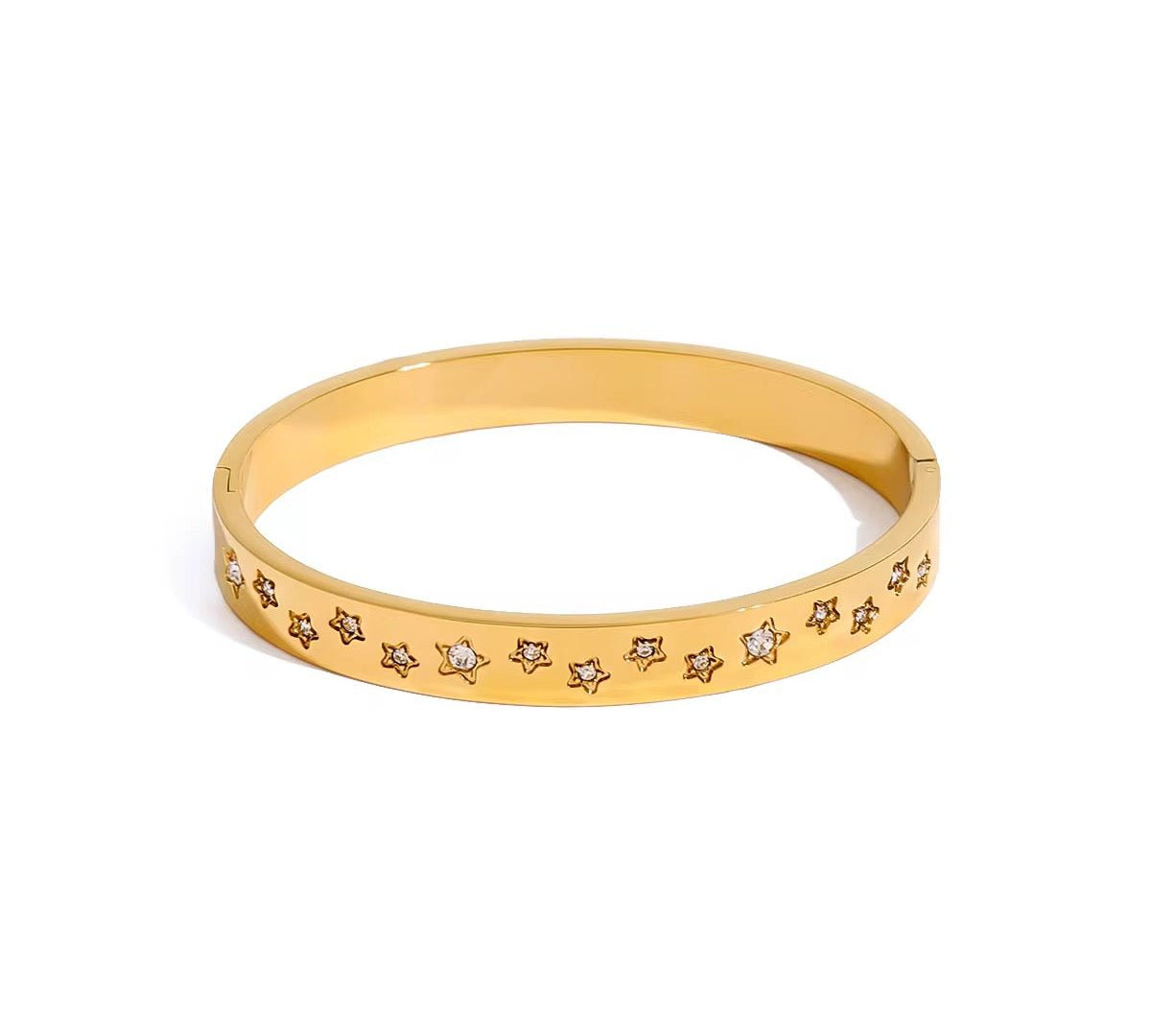 Starlight Gold Bangle - ILLUSIVE JEWELS