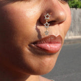 Starry Dangling Nose Stud - ILLUSIVE JEWELS