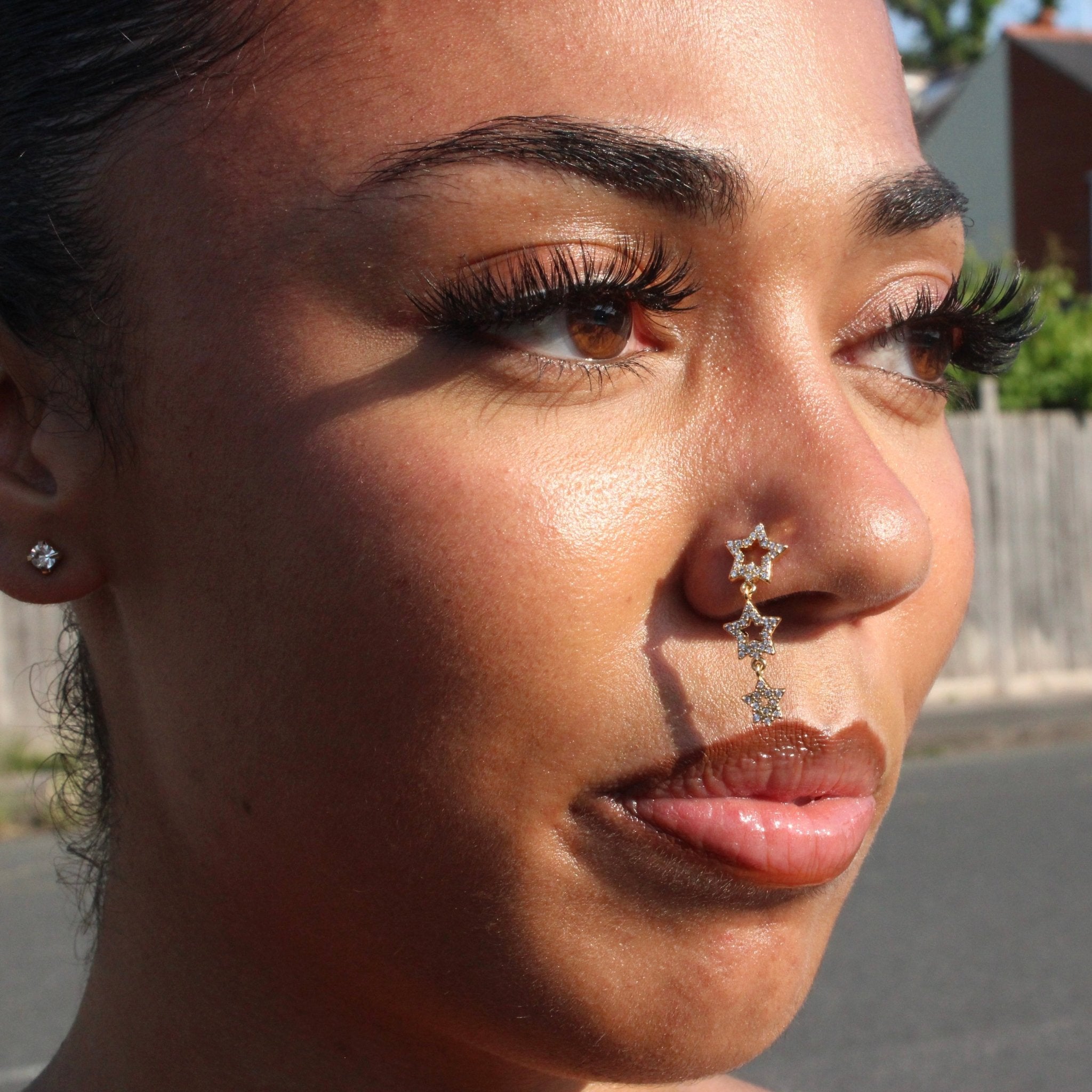 Starry Dangling Nose Stud - ILLUSIVE JEWELS