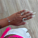 Tala Silver Hand Chain - ILLUSIVE JEWELS