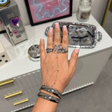 Talia Silver Bangle - ILLUSIVE JEWELS