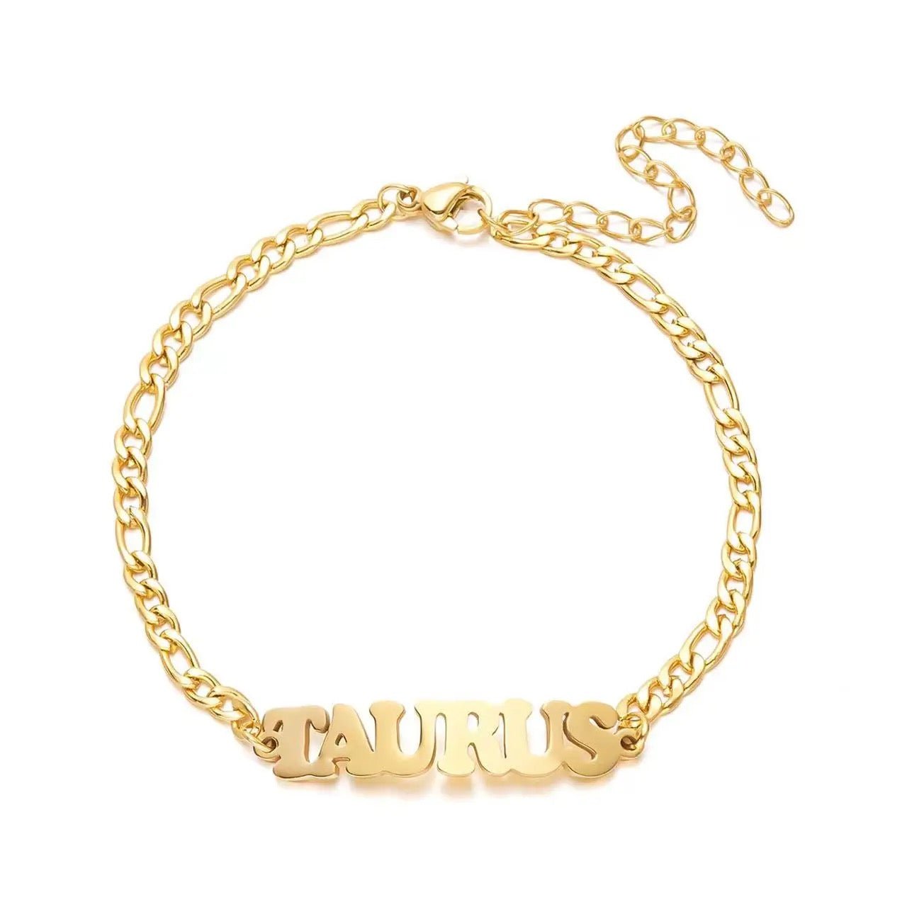 Taurus Star Sign Anklet - ILLUSIVE JEWELS