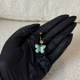 Teal Butterfly Belly Bar - ILLUSIVE JEWELS
