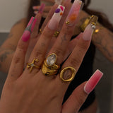 Twinkle Gold Ring - ILLUSIVE JEWELS