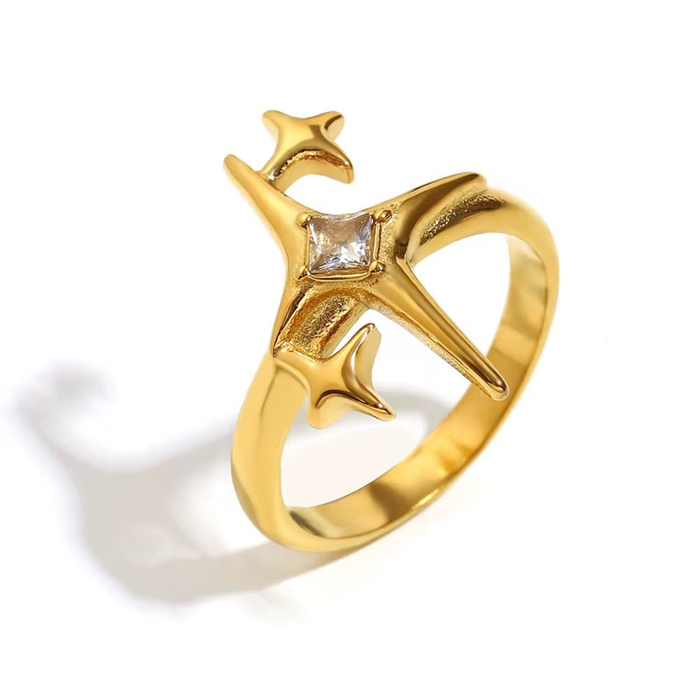 Twinkle Gold Ring - ILLUSIVE JEWELS