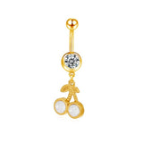 White Cherry Belly Bar - ILLUSIVE JEWELS