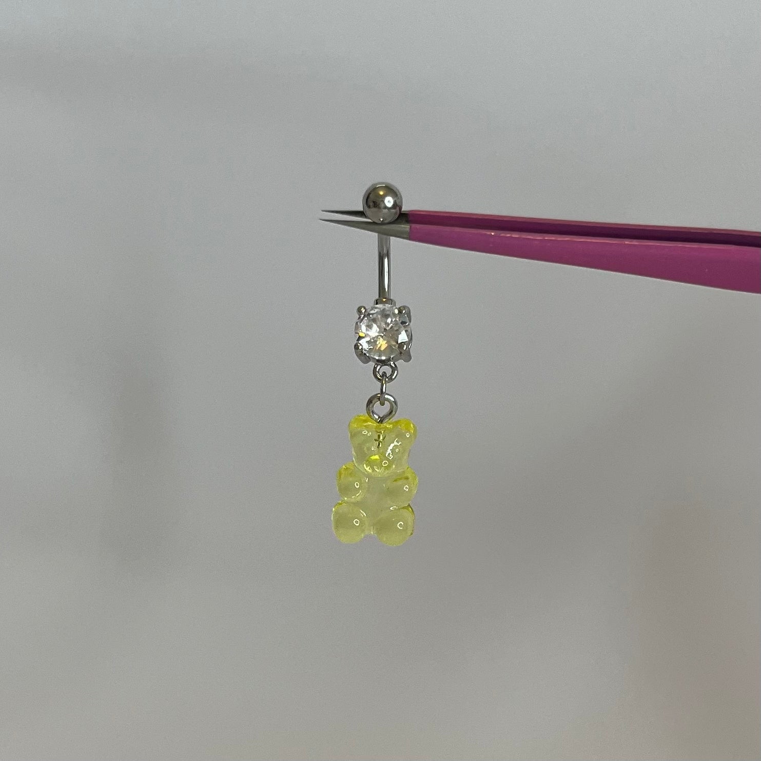 Yellow Gummy Bear Belly Bar - ILLUSIVE JEWELS