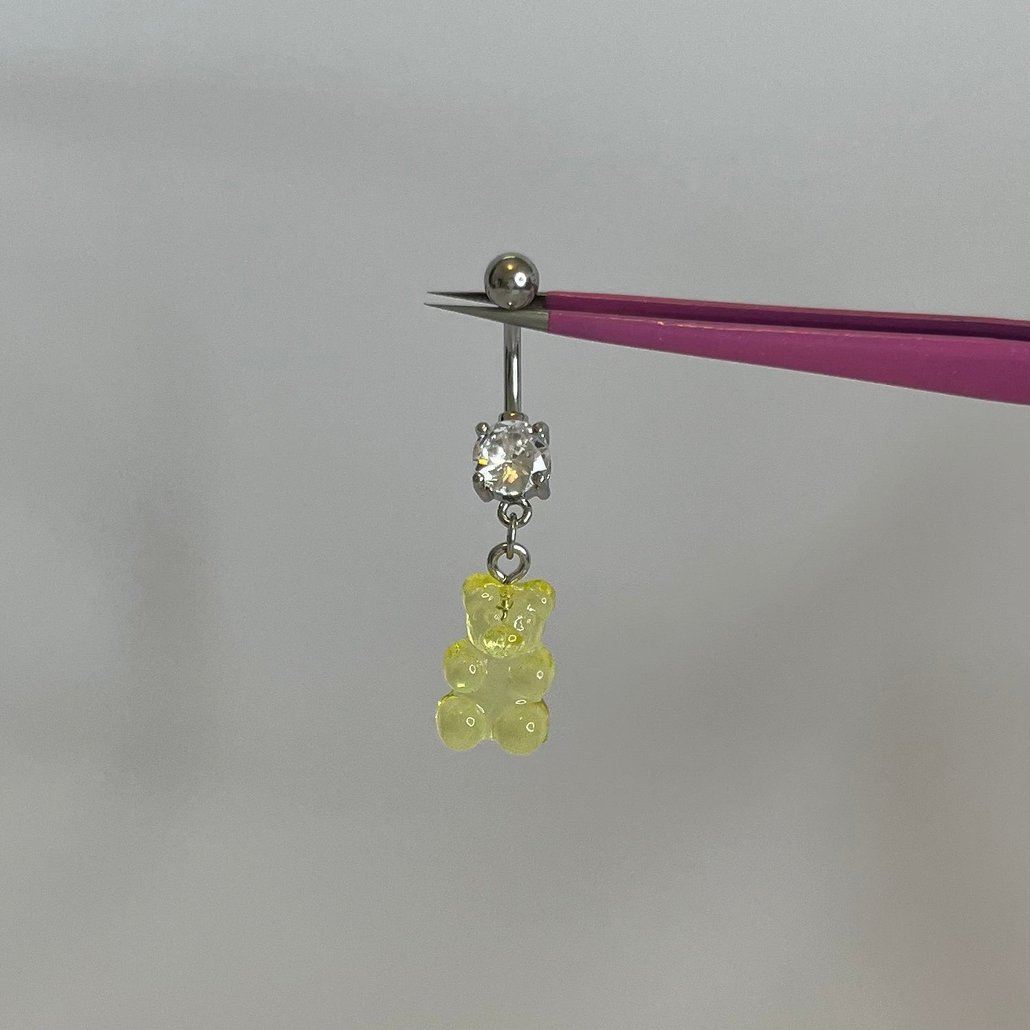Yellow Gummy Bear Belly Bar - ILLUSIVE JEWELS