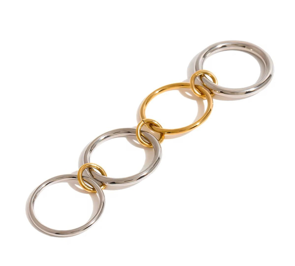 Zola Mixed Metal Stack It Ring - ILLUSIVE JEWELS